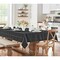 Threadmade Home Elegance Plaid Jacquard Tablecloth, Black - 60"W x 102"L